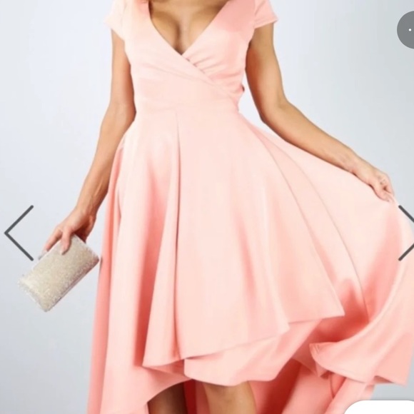 ShowPo Chasing Forever high-low Wrap Maxi Dress in Blush, Size 8 - Picture 8 of 11